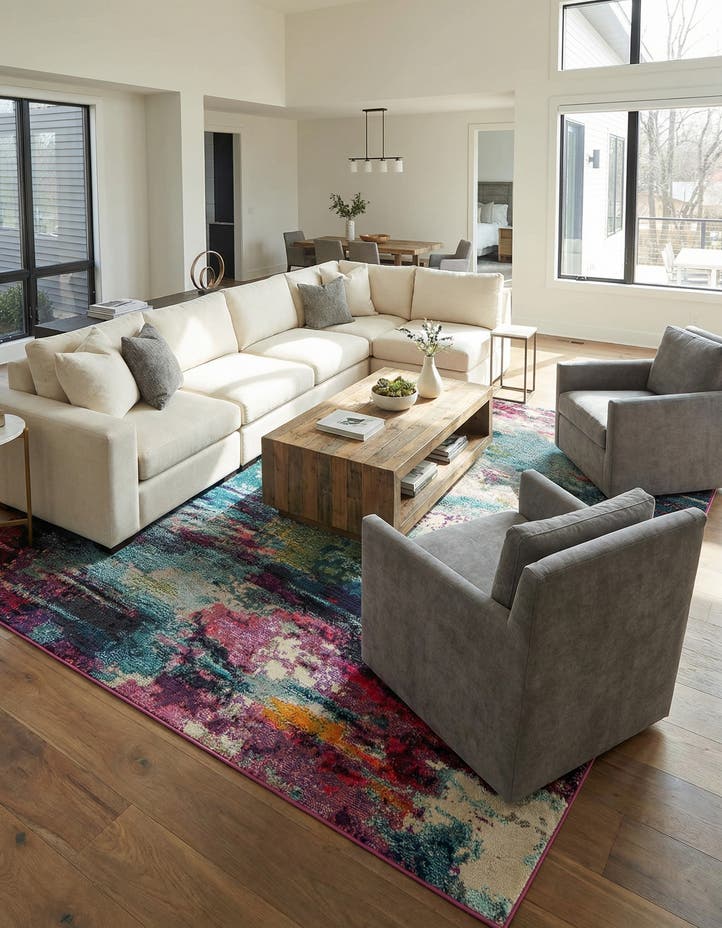 10' x 13' Washable Theia Rug