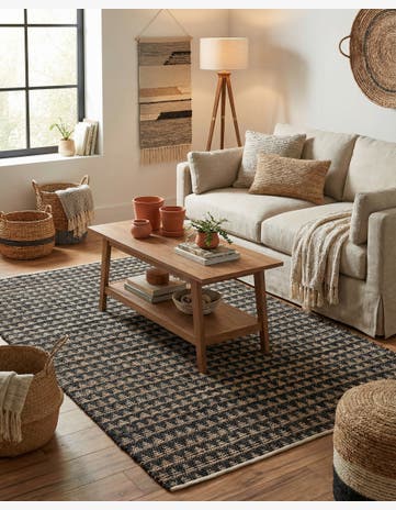 6' x 8' 7 Hand Woven Chindi Jute Rug