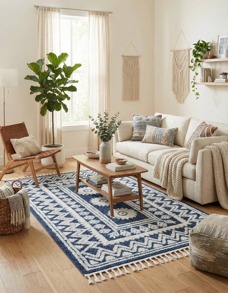 Detail image of 5' 3 x 8' Boho Rug