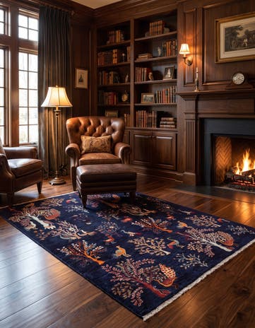 4' 11 x 6' 6 Hand Knotted Ariana Ziegler Rug