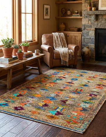 4' 4 x 6' 3 Hand Woven Balouch Wool Rug