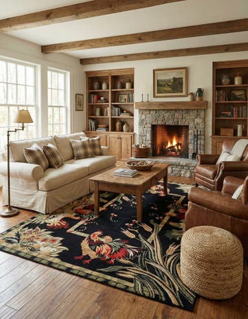 7' 10 x 10' Pastoral Rug