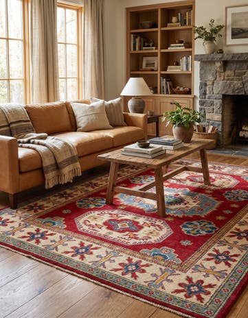 150cm x 220cm Hand Knotted Kazak Rug