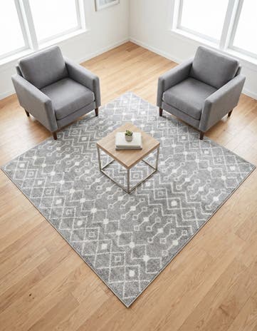 6' x 6' Moroccan Trellis Square Rug