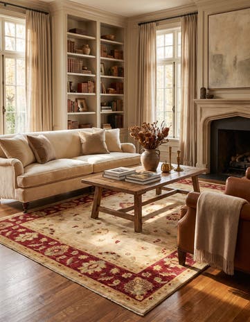 6' 7 x 9' 10 Hand Knotted Ziegler Rug