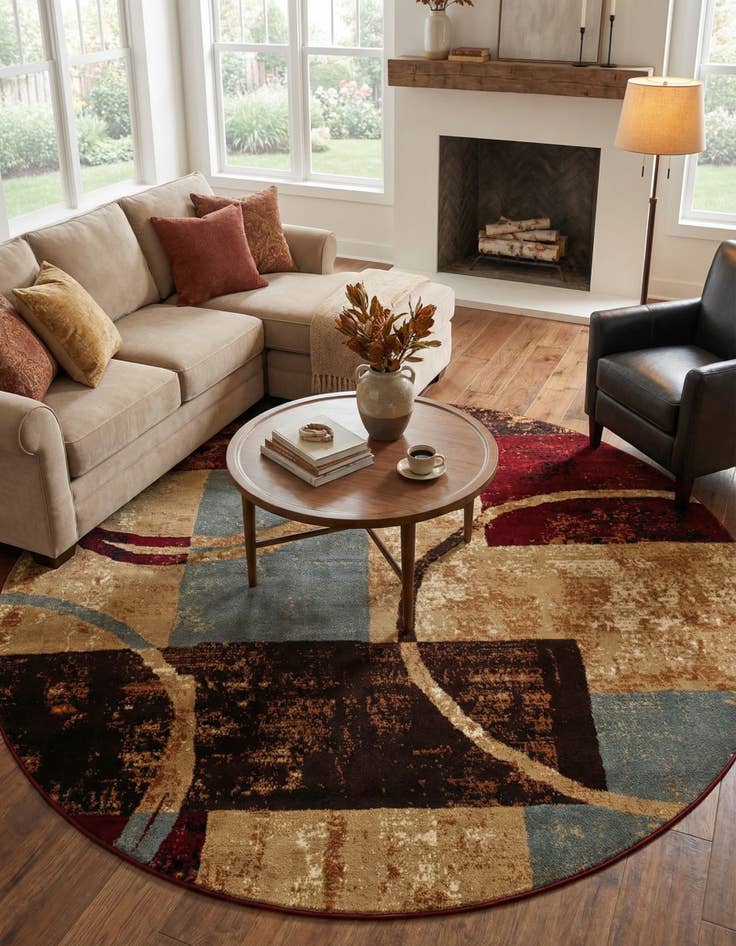 Detail image of 7' 10 x 7' 10 Cafe Round Rug