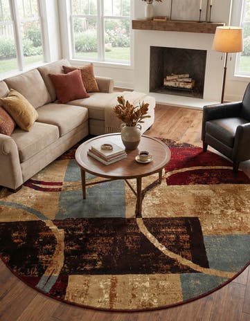 Cafe Round Rug