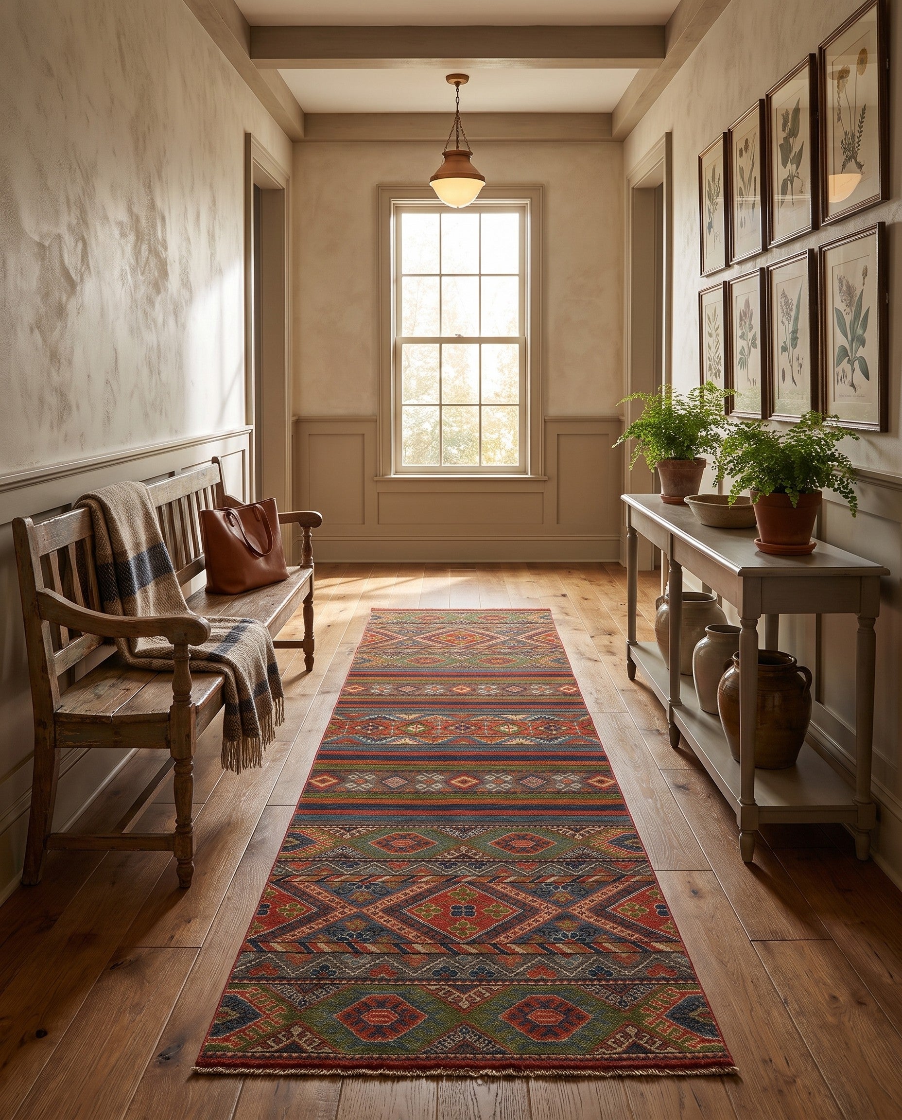 2' 8 x 9' 11 Hand Knotted Kazak Runner Rug