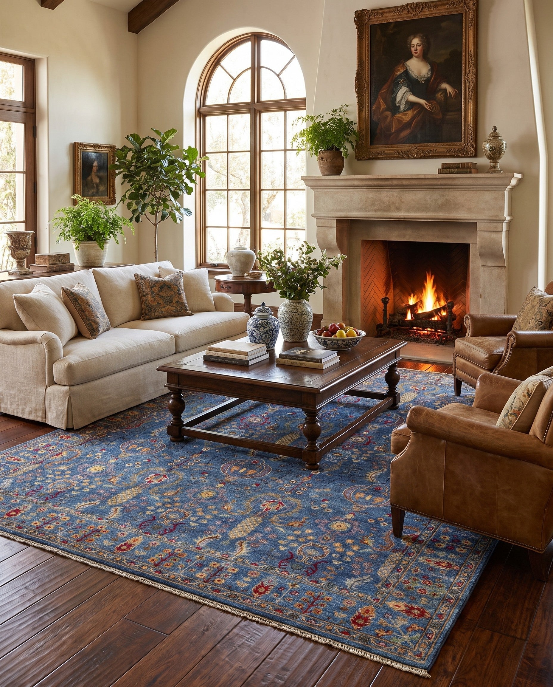 8' x 9' 9 Hand Knotted Kazak Rug