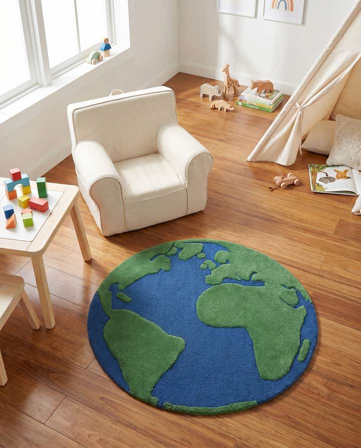 3' 1 x 3' 1 Playtime Kids Wool Freeform Rug