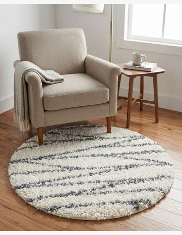 3' 3 x 3' 3 Serenity Shag Round Rug