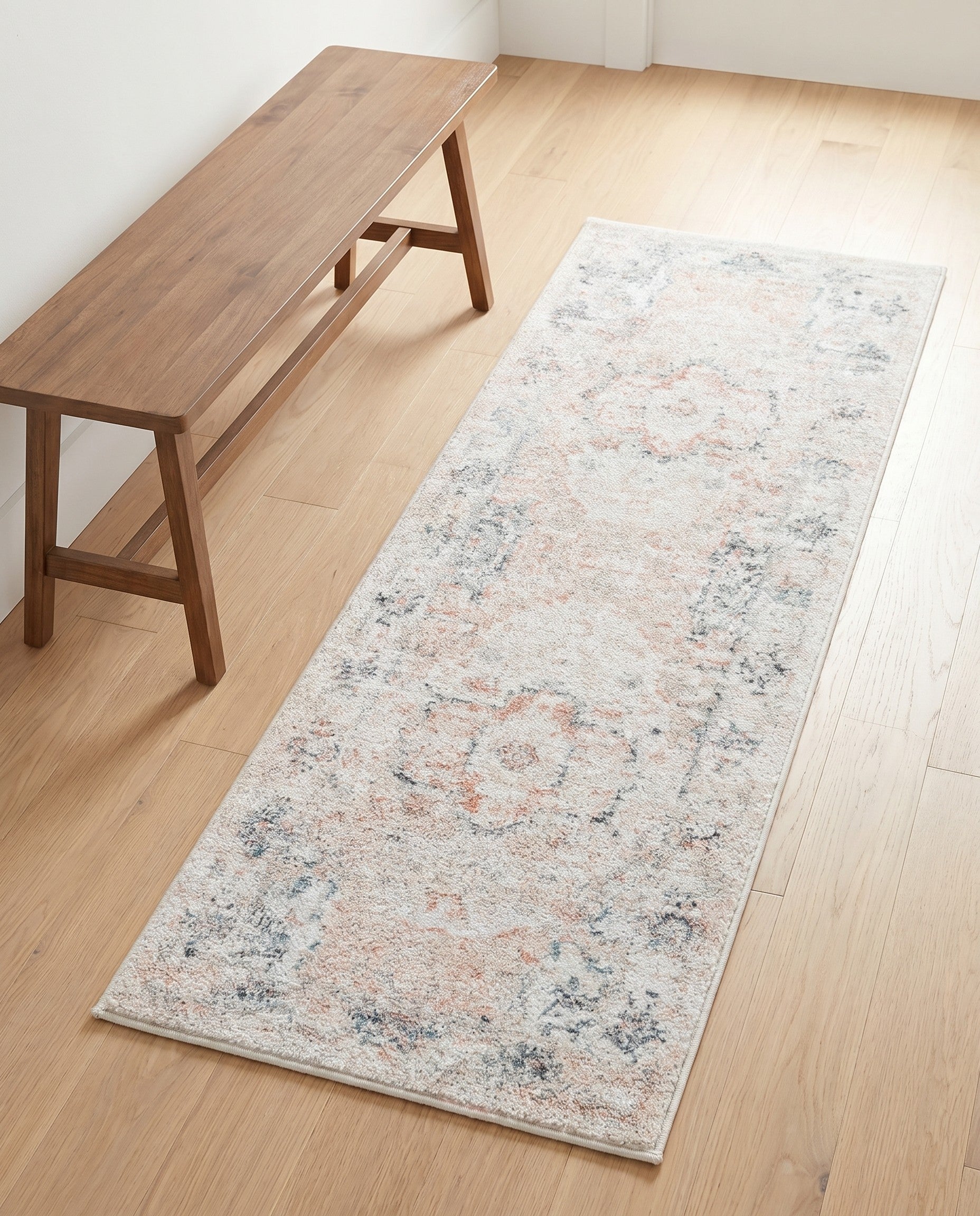Ivory Madeline Vintage Runner Rug