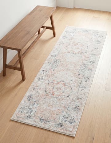 Ivory Madeline Vintage Runner Rug