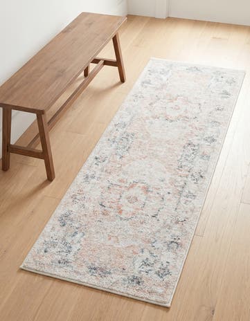 Ivory Madeline Vintage Runner Rug