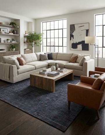 9' 10 x 12' Hand Knotted Darya Wool Rug