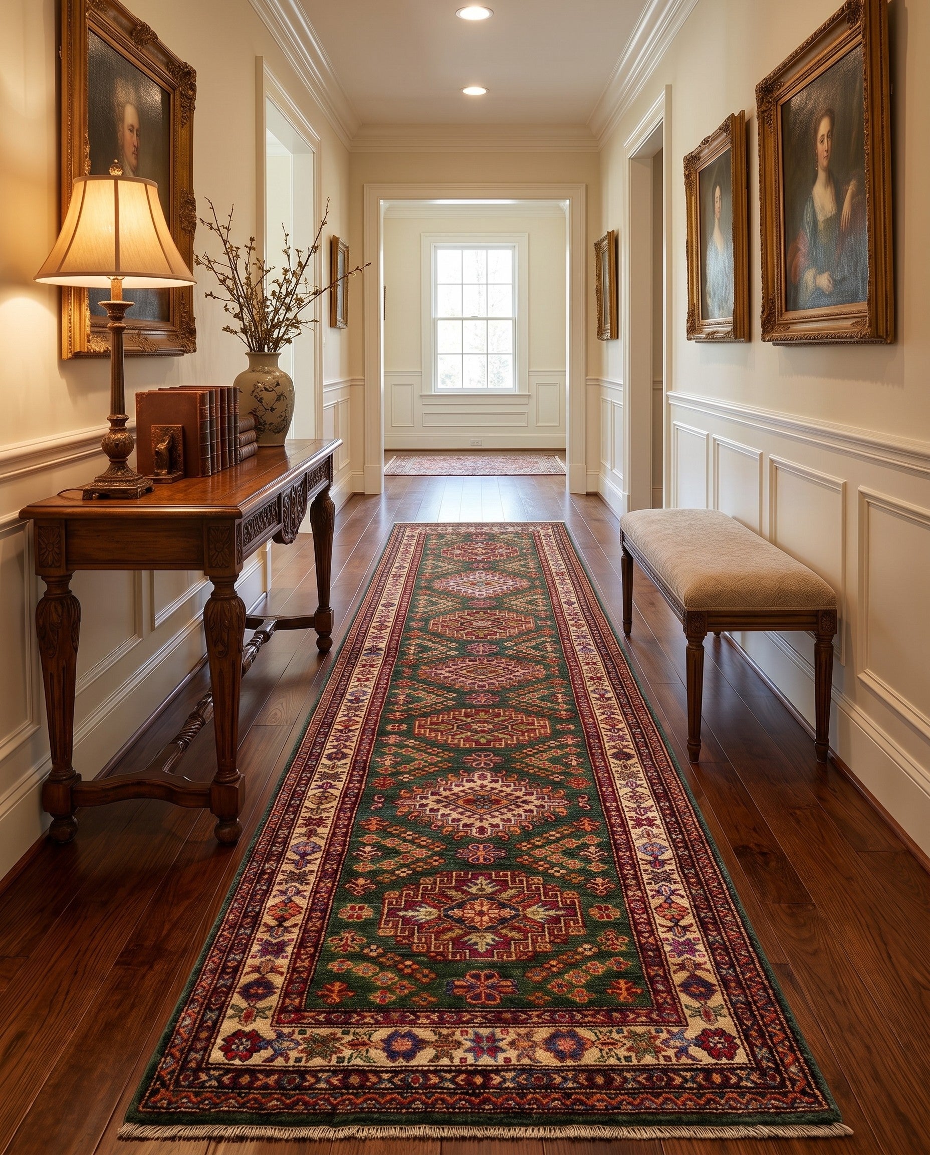 2' 8 x 9' 2 Hand Knotted Kazak Runner Rug