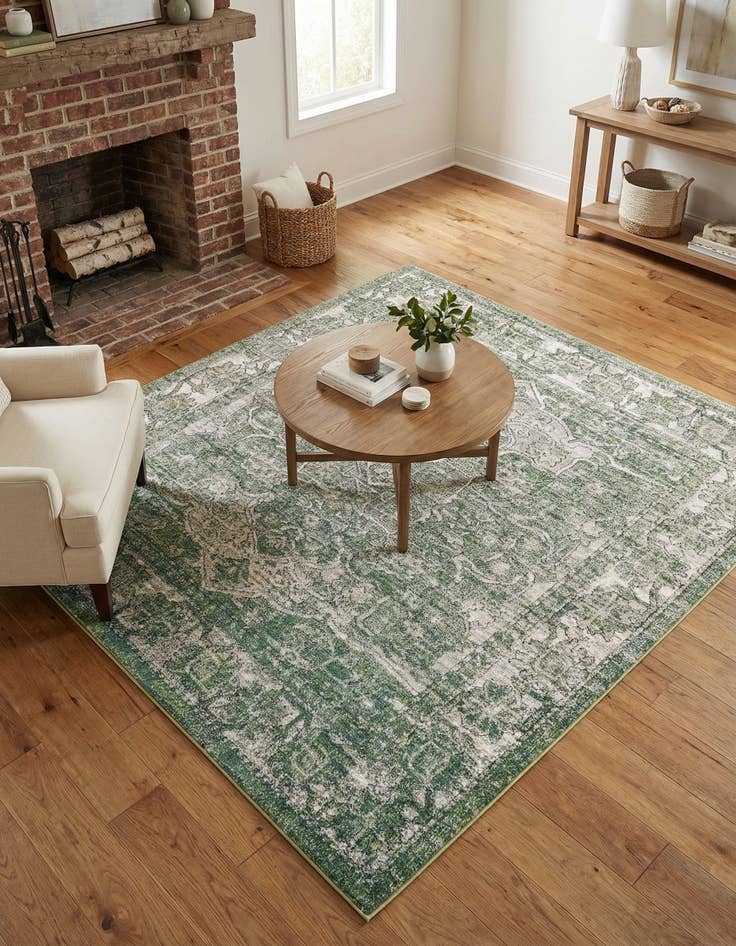 Detail image of 6' x 6' Isabella Square Rug