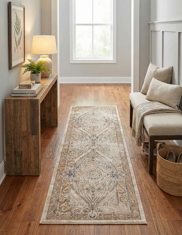 Beige Villa Runner Rug