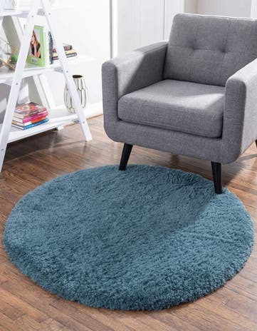 3' 3 x 3' 3 Infinity Shag Round Rug