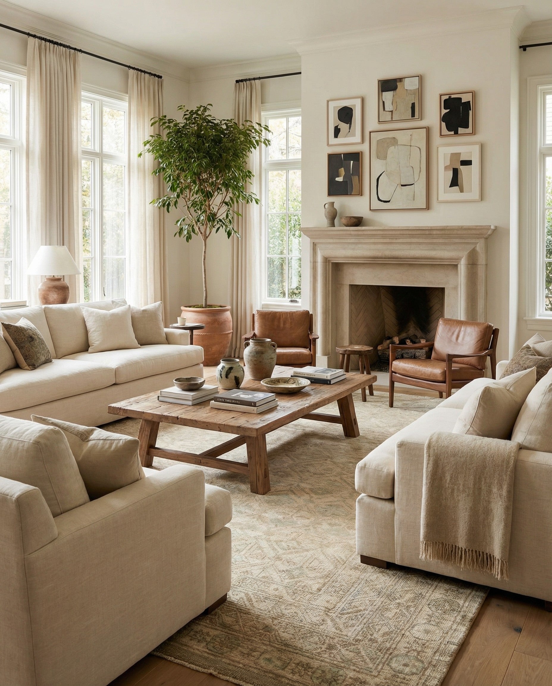 8' 3 x 10' Hand Knotted Oushak Wool Rug