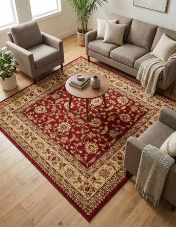 6' x 6' Classic Agra Square Rug