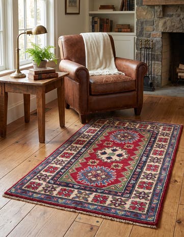 2' 6 x 4' 2 Hand Knotted Kazak Rug