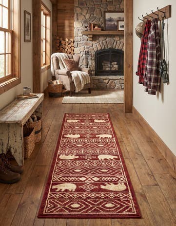 Red Pioneer Runner Rug