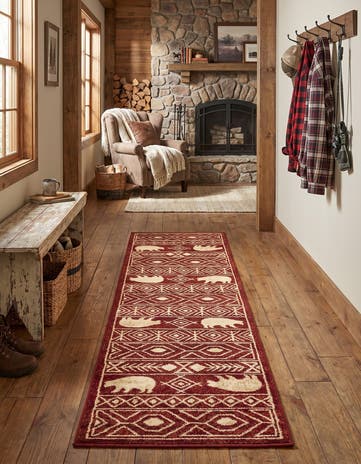 Red Pioneer Runner Rug