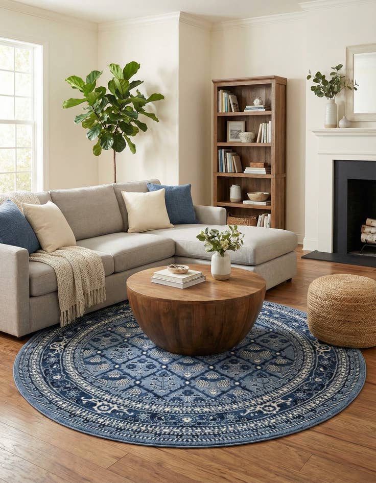 Detail image of 7' 10 x 7' 10 Miranda Round Rug