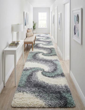 2' 7 x 13' Soft Touch Shag Runner Rug