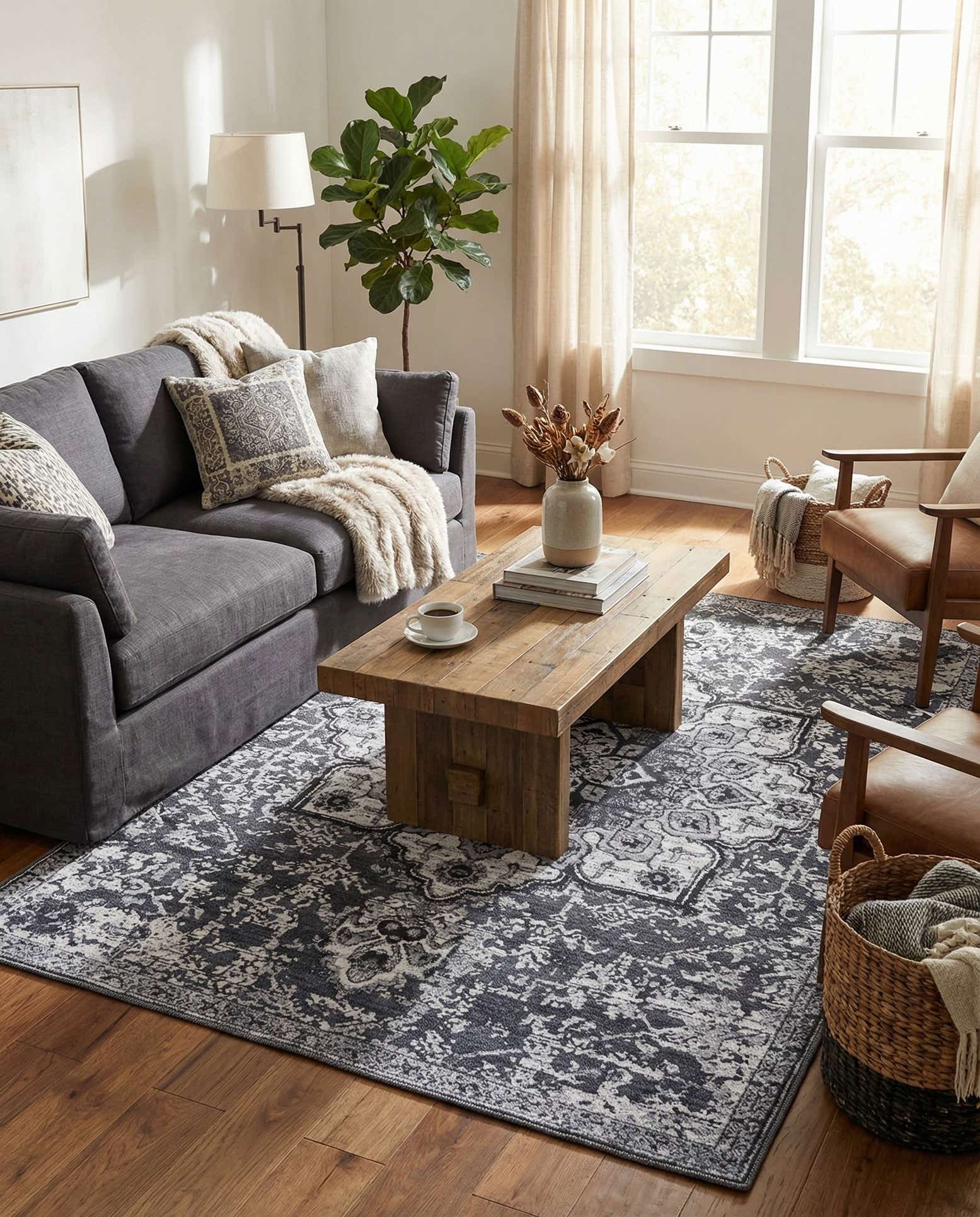 5' 3 x 8' Washable Renaissance Rug