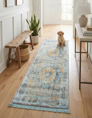 Blue Havana Runner Rug