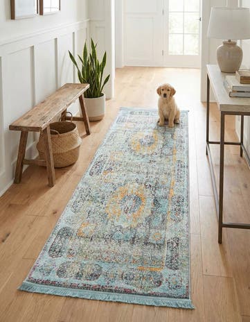 Blue Havana Runner Rug