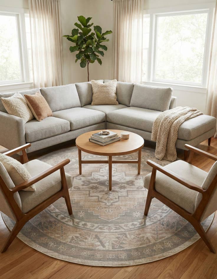 Detail image of 10' x 10' Whitney Round Rug