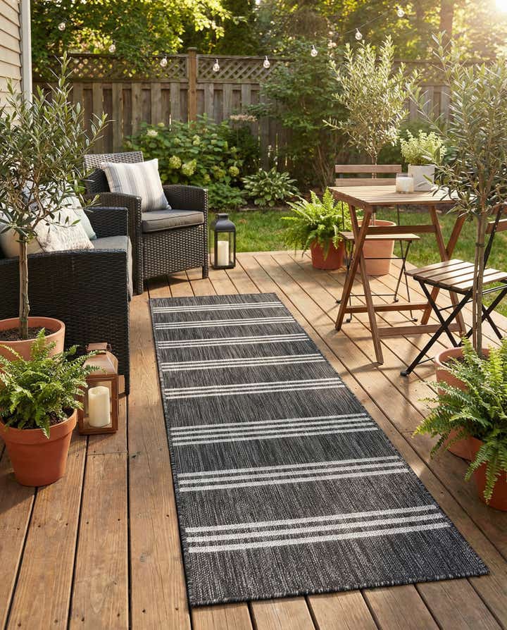 2' x 7' Easy-Clean Jill Zarin Anguilla Indoor / Outdoor Runner Rug