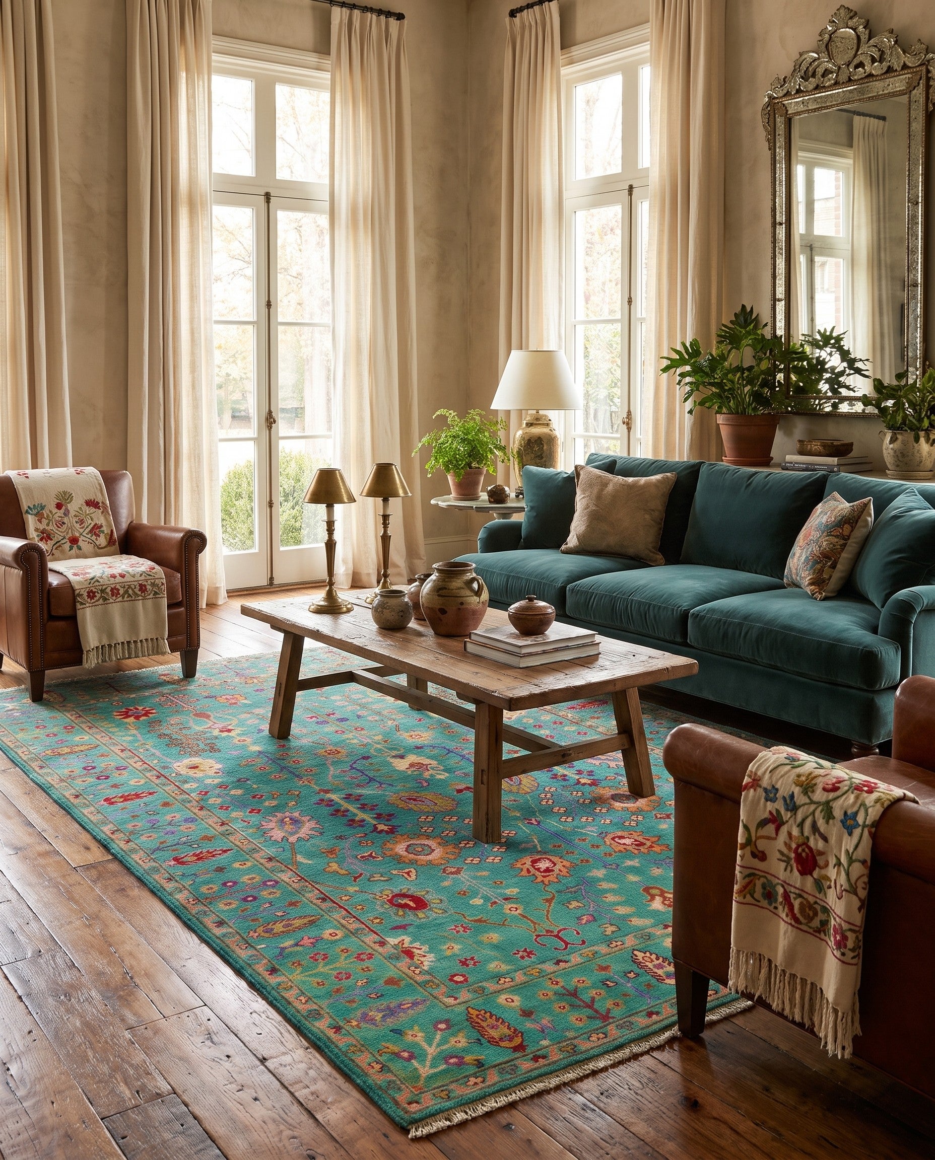 6' 5 x 9' 10 Hand Knotted Kazak Rug