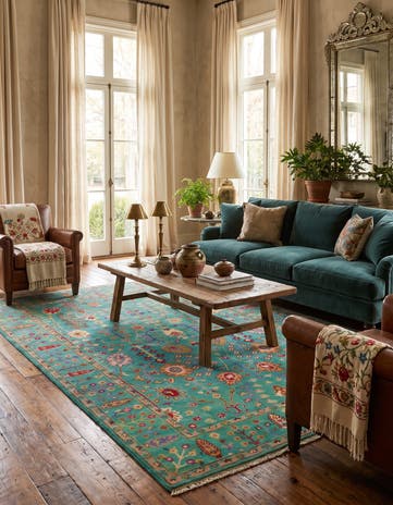 6' 5 x 9' 10 Hand Knotted Kazak Rug
