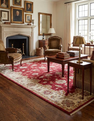 6' 9 x 9' 10 Hand Knotted Ziegler Rug
