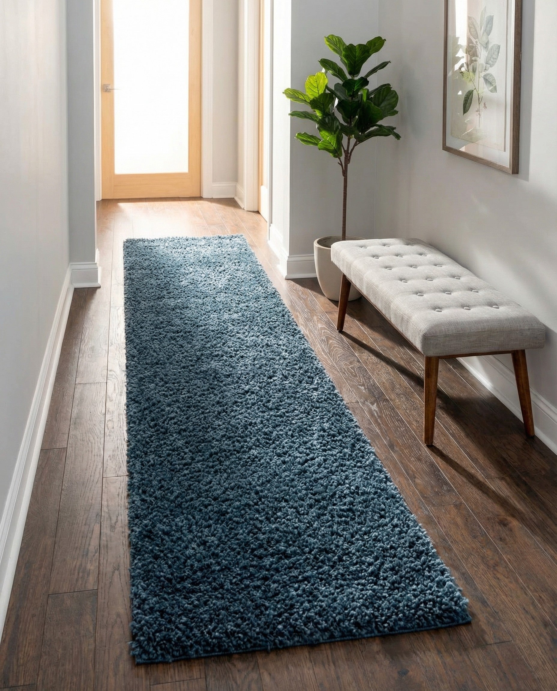 2' 7 x 16' 5 Zermatt Shag Runner Rug