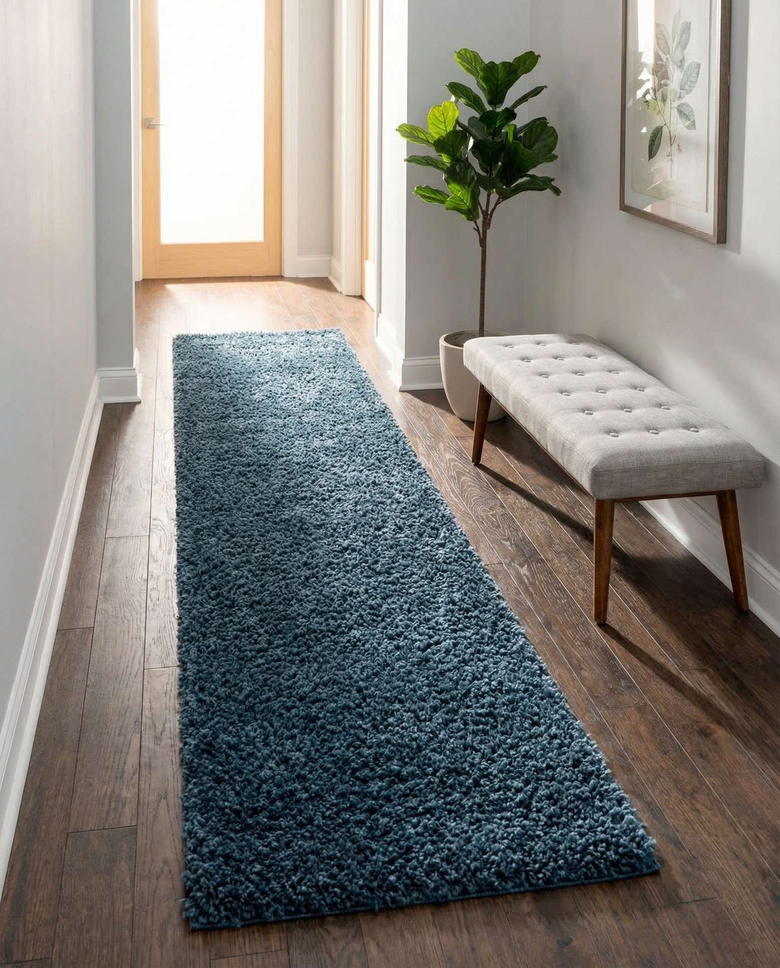 2' 7 x 16' 5 Zermatt Shag Runner Rug