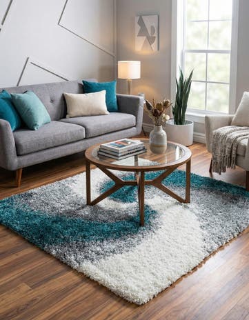 5' x 5' Soft Touch Shag Square Rug