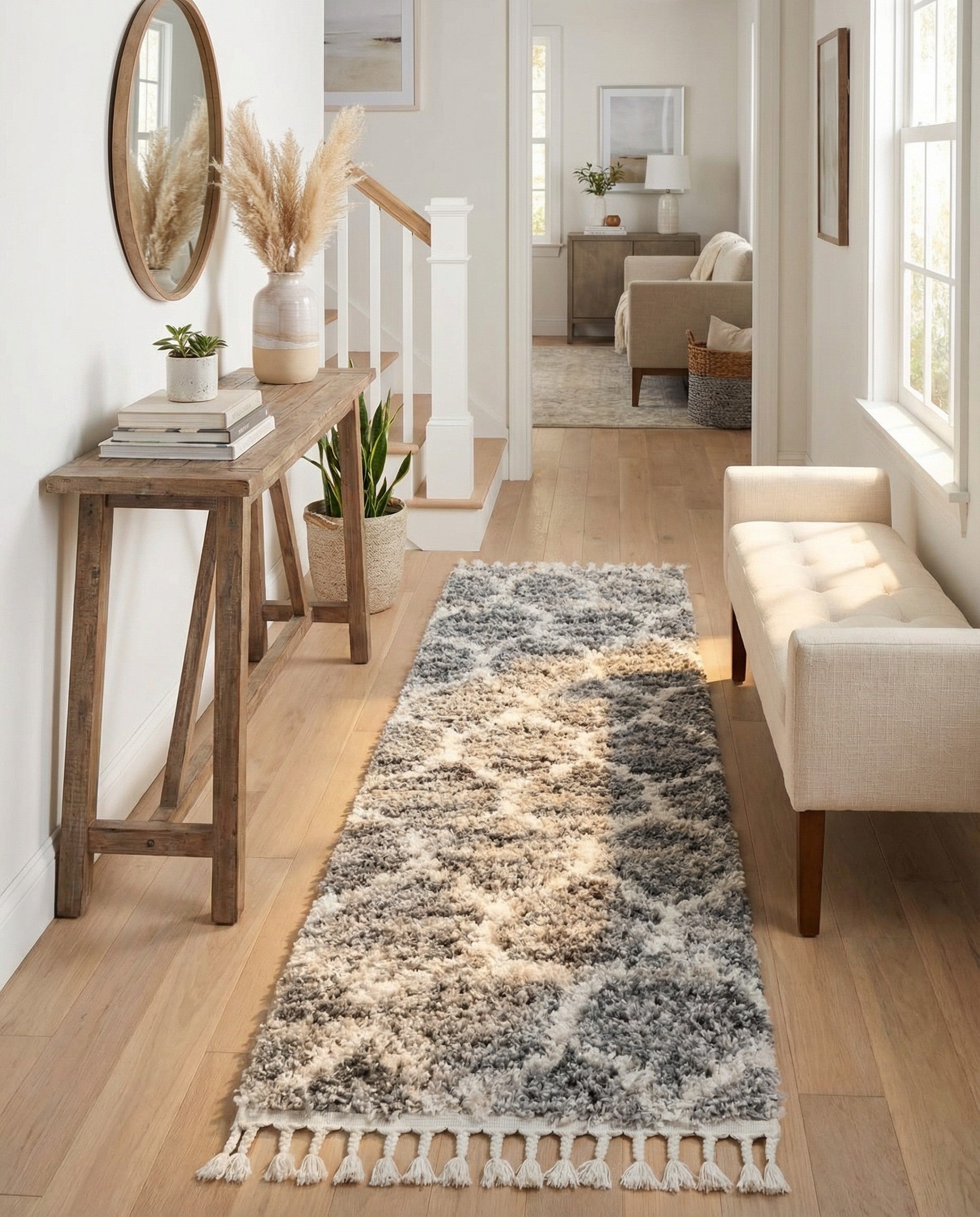 2' 2 x 6' Lagom Shag Runner Rug