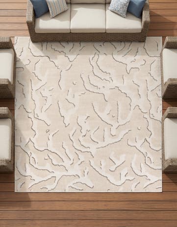 10' x 10' Easy-Clean Sabrina Soto Indoor / Outdoor Square Rug