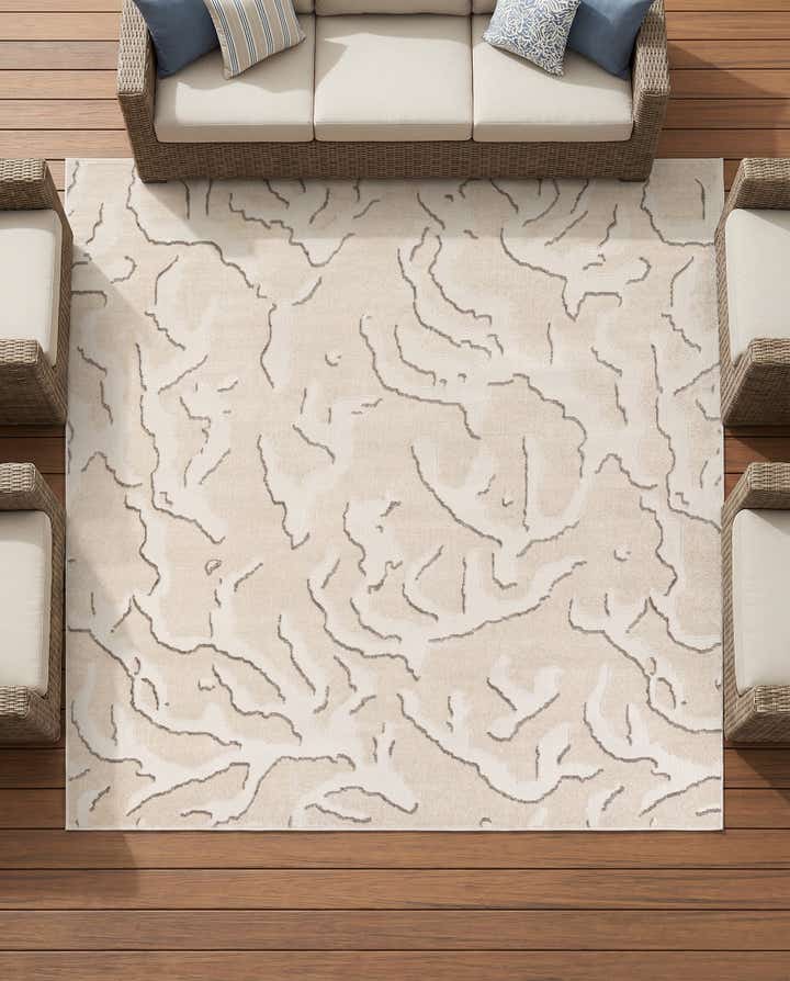 10' x 10' Easy-Clean Sabrina Soto Indoor / Outdoor Square Rug