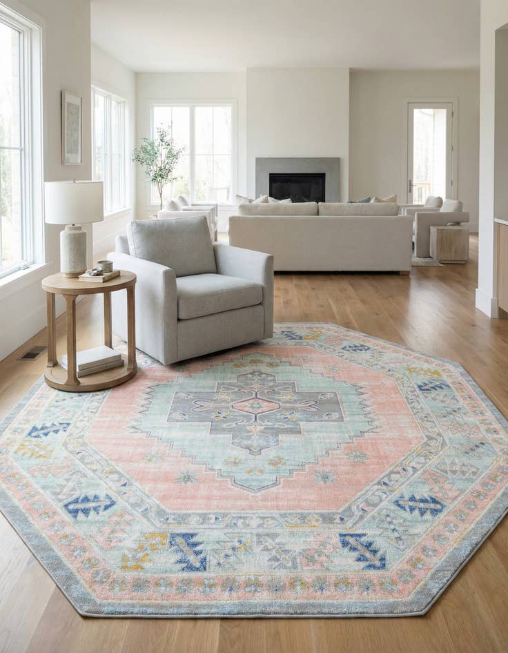 Detail image of 7' 10 x 7' 10 Whitney Octagon Rug