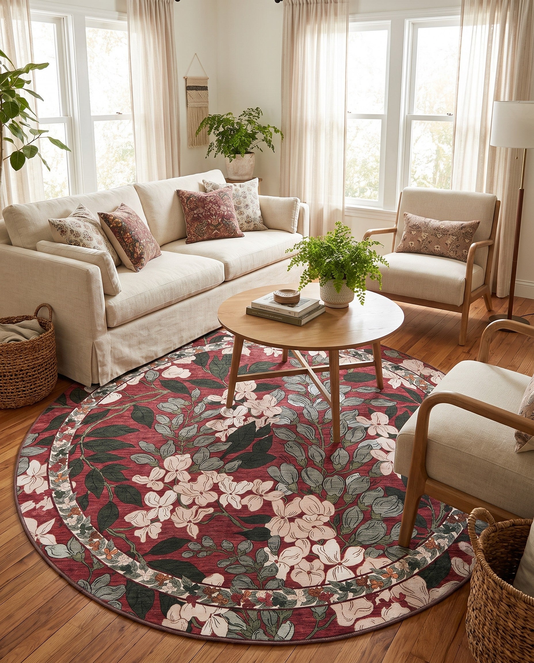 7' 10 x 7' 10 Yara Round Rug