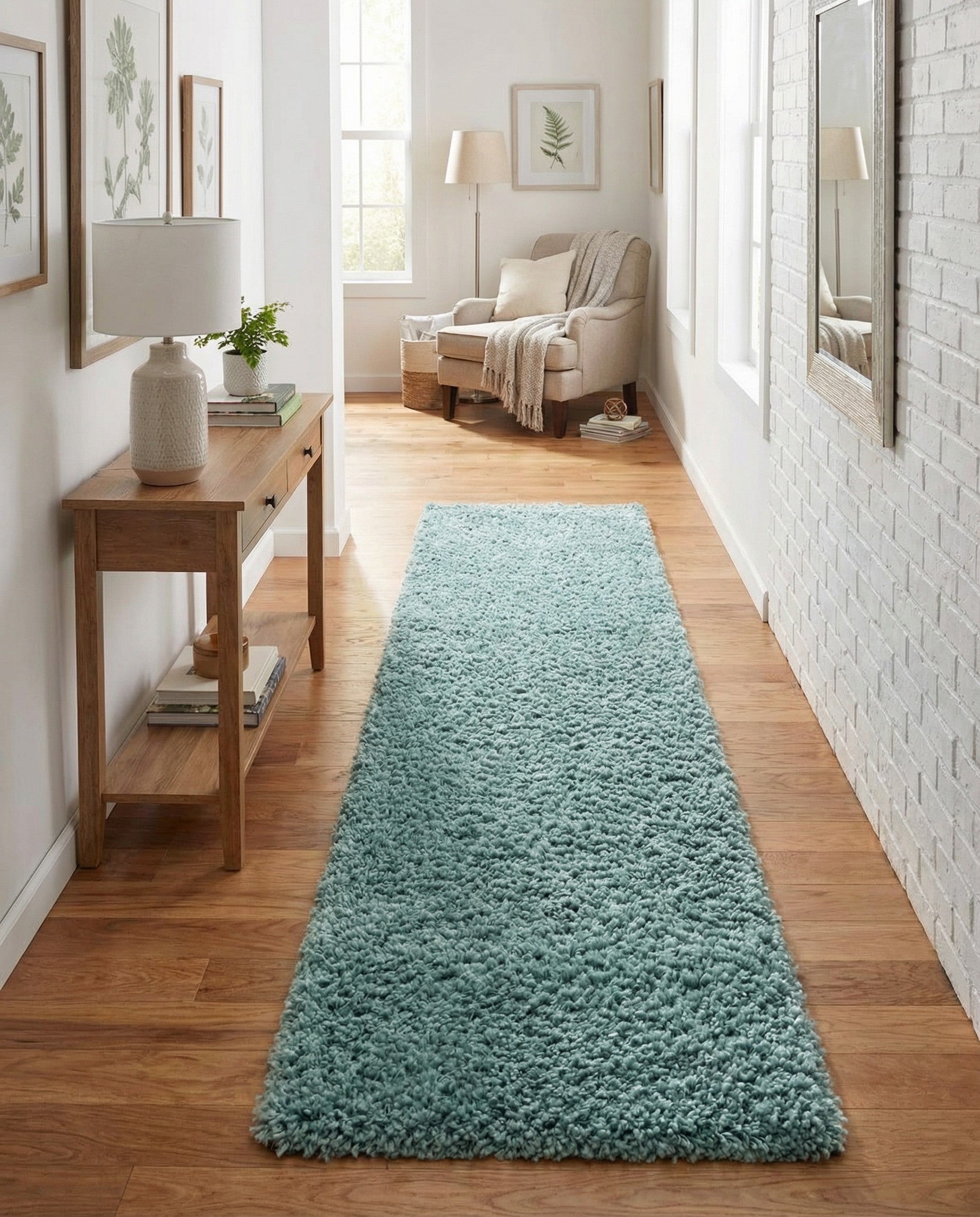 2' 7 x 16' 5 Zermatt Shag Runner Rug