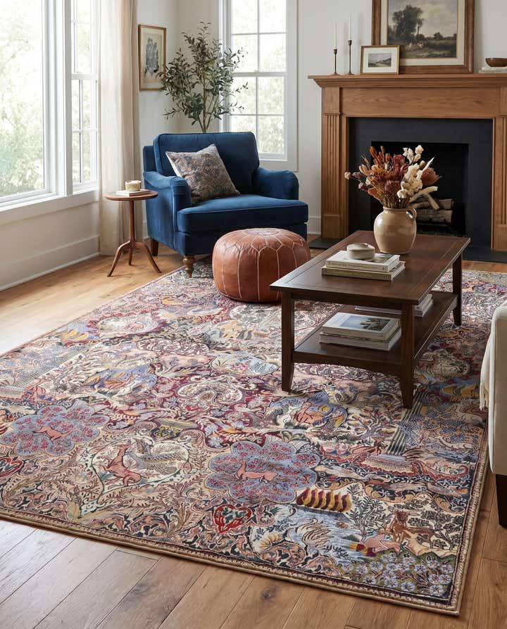 5' 1 x 8' Washable Timeless Rug