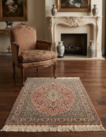 2' 11 x 4' 3 China Silk Rug