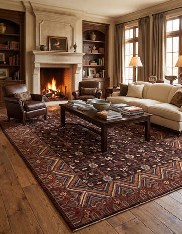 8' 10 x 11' 11 Hand Knotted Kazak Rug